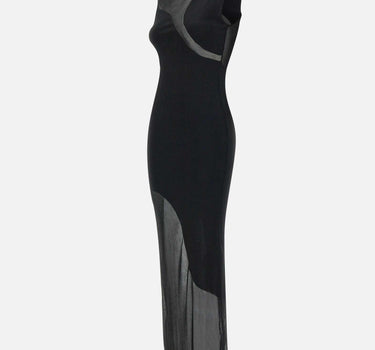 "Sheer knit maxi dress" 113706 100 ROTATE BIRGER CHRISTENSEN 