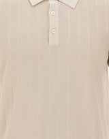 Polo in cotone a maxi coste DC115217 BEIGE DELLA CIANA CASHMERE 
