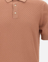 Polo in cotone a punto quadretto PL1MC CR14Q065 FILIPPO DE LAURENTIIS 