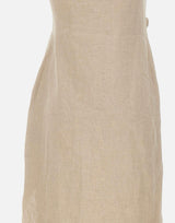 Abito "Flower" in lino COPR272F2060 BEI COPERNI 