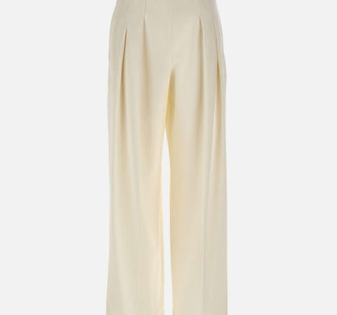 "High Waisted Cinched Trouser" 1325WTR006479A IVORY VICTORIA BECKHAM 