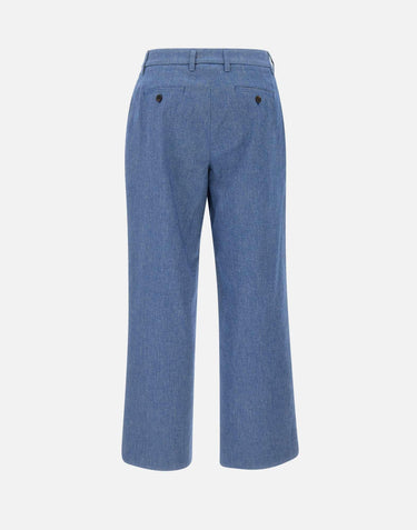 Pantaloni "Nelly chinos" in lino e cotone P390NL 2914INDA RE-HASH 