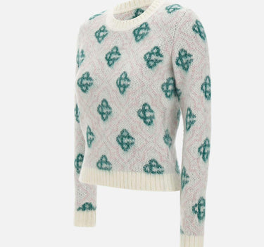 Maglia girocollo monogram WPF25KW1022 01 CASABLANCA 