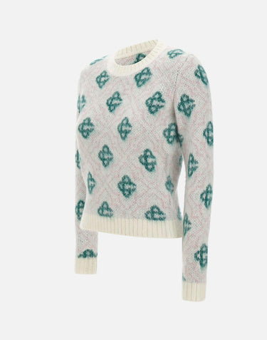 Maglia girocollo monogram WPF25KW1022 01 CASABLANCA 