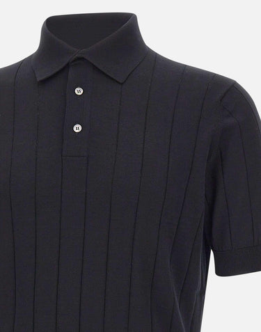 Polo in crepe di cotone PL1MC CR14C990 FILIPPO DE LAURENTIIS 