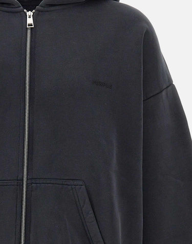 Felpa "Hvy fleece hoodie" P460 BFWB724BLACK PURPLE BRAND 