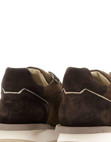 Sneakers in pelle scamosciata e tessuto N77SCNN02 SCA0N026052502 ELEVENTY 