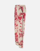 Pantaloni in raso stampato CA6254TS061 P9626 LIU-JO 
