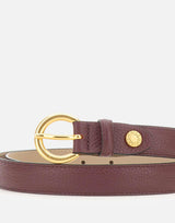 Cintura in pelle con fibbia tonda CNK00957 GRNANTIQUERUBY GIANNI CHIARINI 