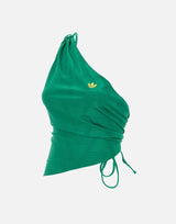 Top a spalla singola con ruches KD2970 GREEN ADIDAS 