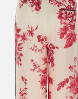 Pantaloni in raso stampato CA6254TS061 P9626 LIU-JO 