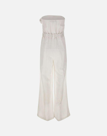 Jumpsuit in lino e viscosa QP5CO038 1019 KAOS 