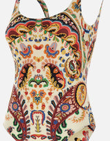 Costume intero con motivo paisley floreale WRPB0010 AKF28X0800 ETRO 