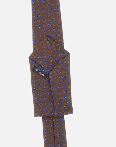 Cravatta in seta con micromotivo UCRVKRC02M8506 000 KITON 