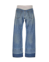 Jeans a gamba dritta con fondo a contrasto S52LA0282 M30058963 MM6 MAISON MARGIELA 