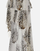 Gonna in georgette con stampa 4G111A M1025 BLUMARINE 