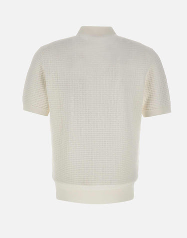 Polo in cotone punto alveare 301526 001 KANGRA 