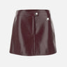 Mini gonna "Reedition Vinyl" PERCJU001VY0014 BURGUNDY COURREGES 