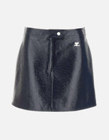 Mini gonna "Reedition Vinyl" PERCJU001VY0014 NAVY COURREGES 