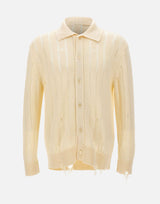 Cardigan in maglia destroyed S6LAMAKP042 015 LANEUS 