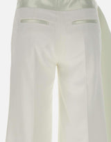 "Satin Waistband Trouser " 1125WTR006040A IVORY VICTORIA BECKHAM 