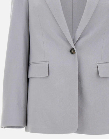 Blazer in misto lino V169891664 074BMI VINCE. 