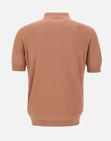 Polo in cotone a punto quadretto PL1MC CR14Q065 FILIPPO DE LAURENTIIS 