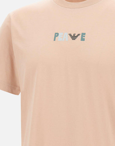T-shirt "Shitake flower peace" in cotone EM001717 AF14836F4033 EMPORIO ARMANI 