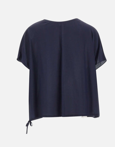 Blusa in misto viscosa e seta SP5NT025 3000 KAOS 