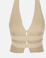 Gilet in satin con losanga jacquard GL00652E2 193 ELISABETTA FRANCHI 