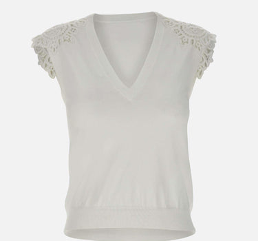 Top con ricamo RP1NT040 1041 KAOS 