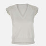 Top con ricamo RP1NT040 1041 KAOS 