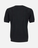 T-shirt  in filato di cotone e viscosa 100221 013 KANGRA 