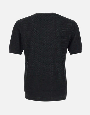 T-shirt  in filato di cotone e viscosa 100221 013 KANGRA 