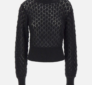 Maglia a punto pizzo 2M639A N0990 BLUMARINE 