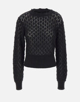 Maglia a punto pizzo 2M639A N0990 BLUMARINE 