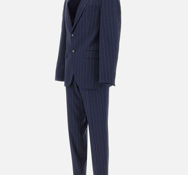 Abito in lana vergine gessato 50561835 404 BOSS 