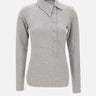 Polo asimmetrica grigio melange 260WCI00031 JJF006AA183 THE ATTICO