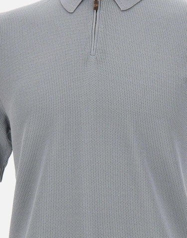 Polo in cotone con mezza zip M76MAGM90 MAG0M00808 ELEVENTY 
