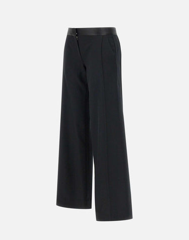 "Side Panel trousers in Black" 1124WTR004763I BLACK VICTORIA BECKHAM 