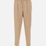 Pantaloni in misto cotone e lino con coulisse COASWDZL0REW PM310060 PT TORINO 