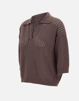 Polo in cotone traforata 360426 251 KANGRA 