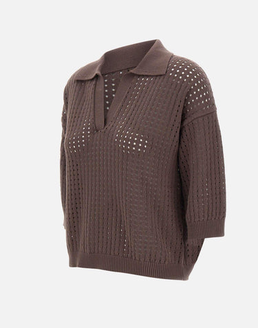Polo in cotone traforata 360426 251 KANGRA 