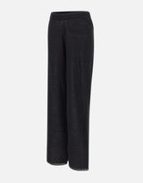 Pantaloni palazzo in maglia di lino 195015 013 KANGRA 