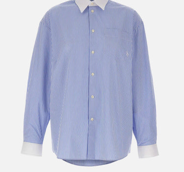 Camicia oversize SRC a righe SI019710302ST02 BLUE SPORTY & RICH 