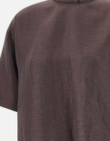 Blusa in misto lino laminata 50560291 207 BOSS 