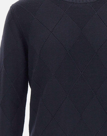 Maglia in lana con texture a rombi 411301 041 KANGRA 