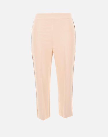 Pantaloni in crêpe leggero e raso PA19063E2 EA1 ELISABETTA FRANCHI 