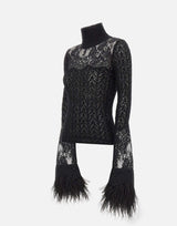 Maglia  in lana e mohair 4M170A N0990 BLUMARINE 