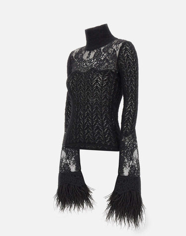 Maglia  in lana e mohair 4M170A N0990 BLUMARINE 